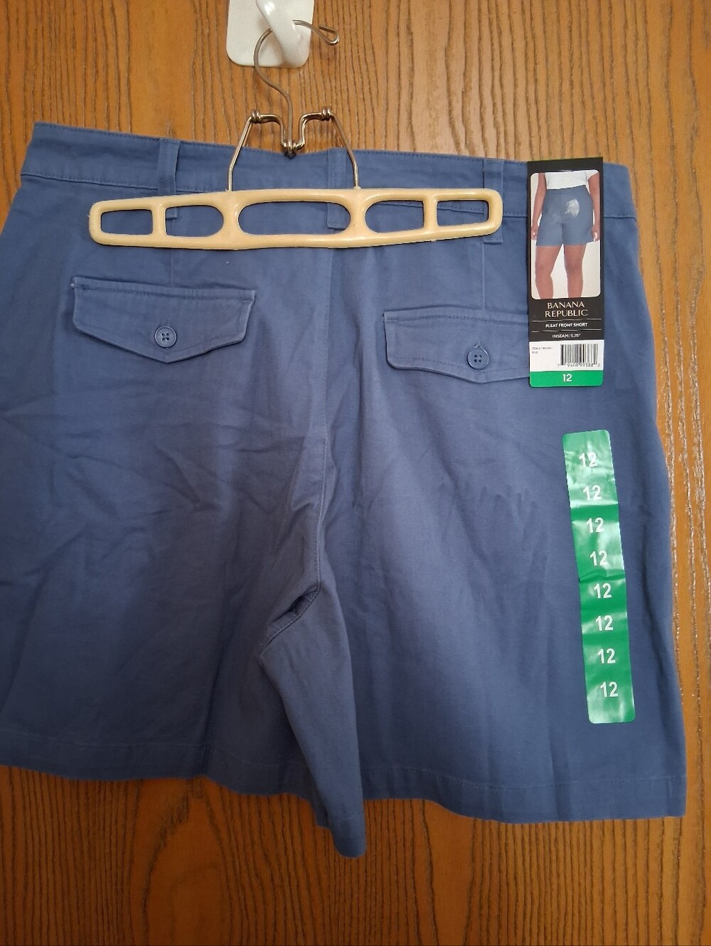Banana Republic Women's Flat-Front Blue Shorts